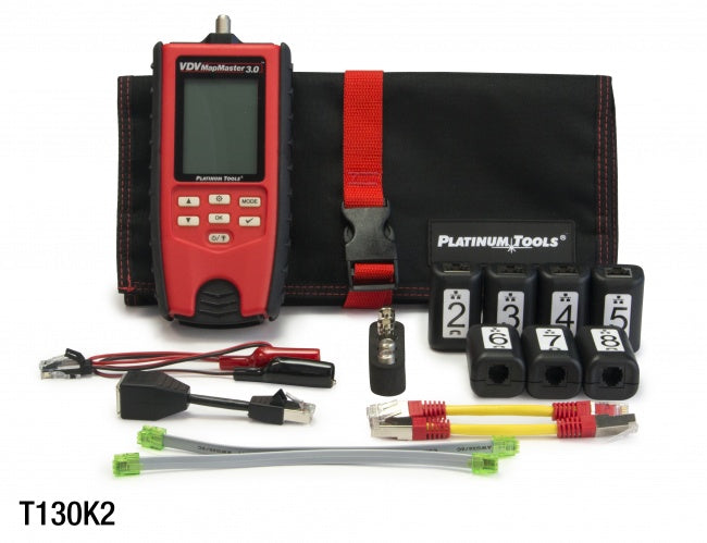 T130K2  Platinum Tools, VDV MapMaster 3.0 Cable Tester PRO Kit