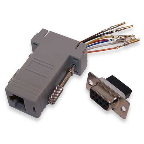 Modular Adapter - RJ45 Female to DB9 Male