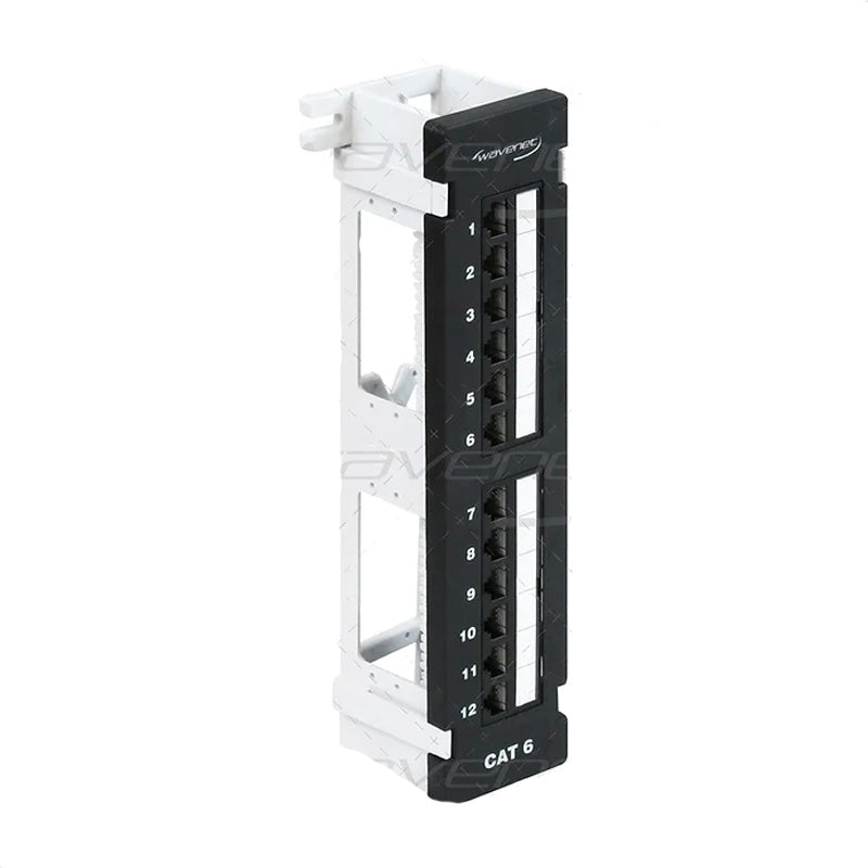 12‐port Category 6 wall mount patch panel i