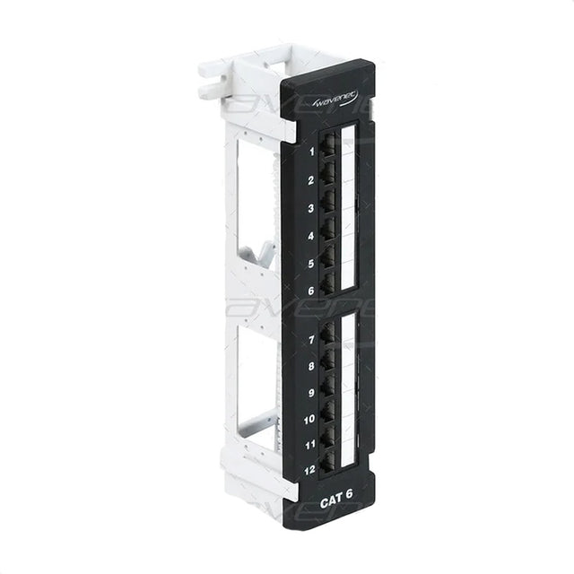 12‐port Category 6 wall mount patch panel i