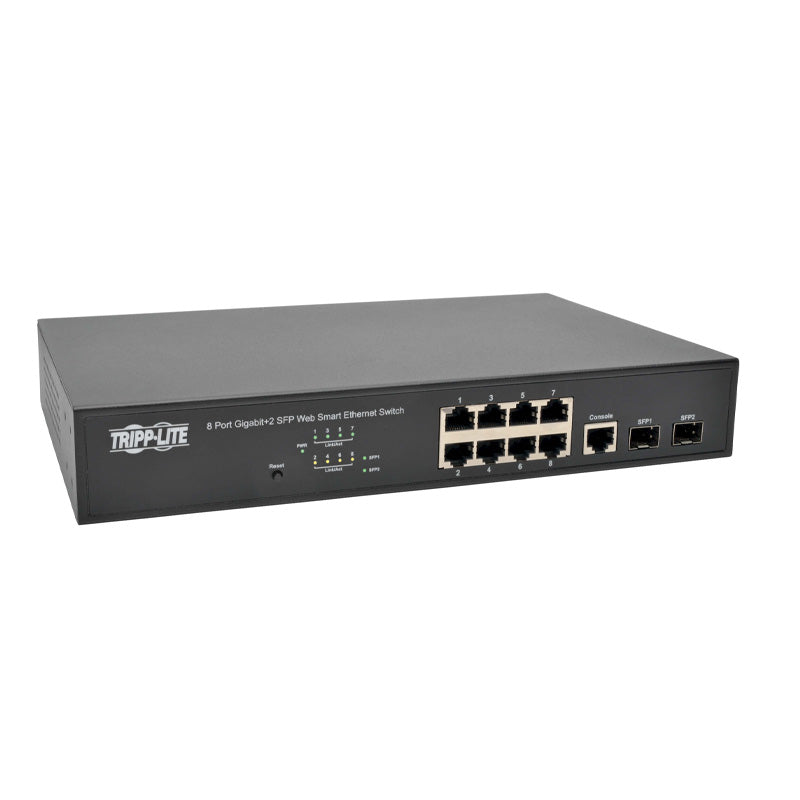 Tripp Lite 8 10/100/1000Mbps Port Gigabit L2 Web-Smart Managed Switch