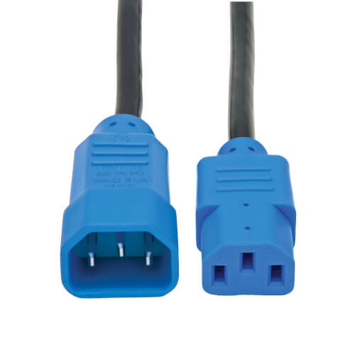 Tripp Lite Power Cord PDU C13 to C14 - 10A/250V 18AWG  4ft Blue