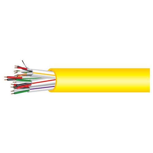 AC Combo Cable, CMP, Yellow, 18AWG/4+22AWG/3PR SH+22AWG/2+22AWG/4 - 1000FT