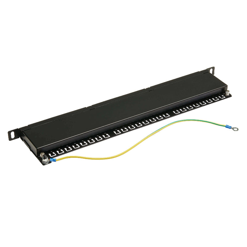 Tripp Lite Patch Panel Cat6A Shielded 24 Port .5U Rack-Mount High-Density
