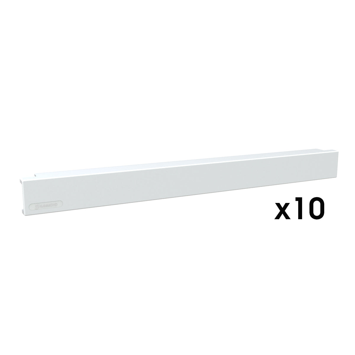 Hammond PBPP Series Plastic Rack Panel - Snap in 1U White 10PK