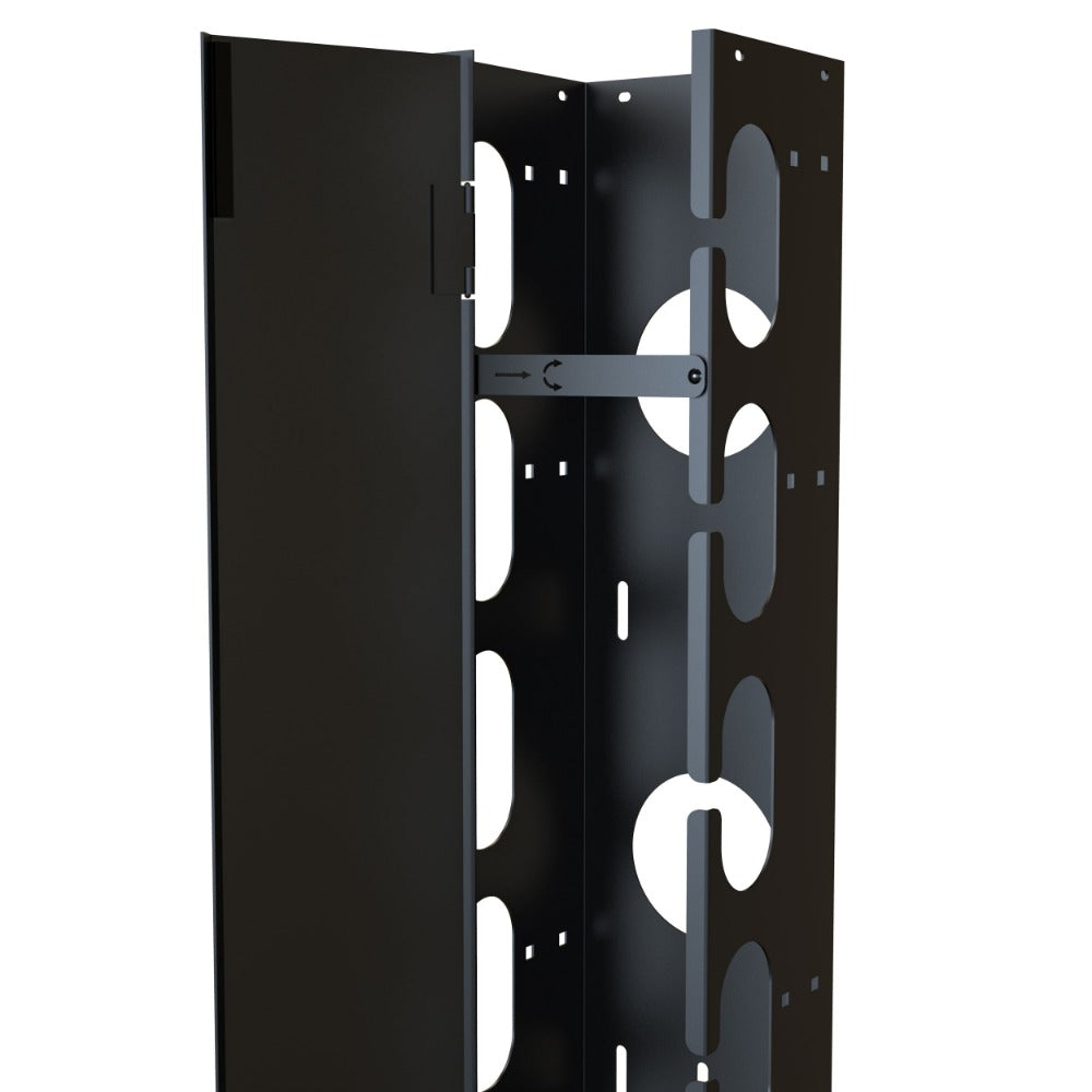 Rack Basics RB-VCM Series, Vertical Rack Cable Manager with Door, 47in 24U