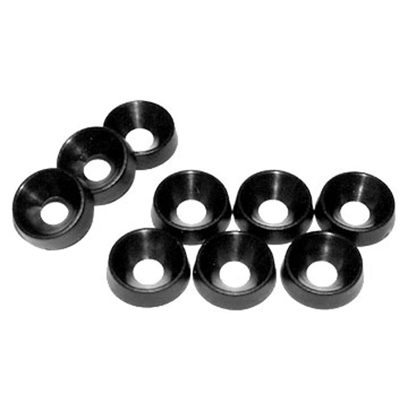 Hammond 1421A Series Black Plastic Cup Washers,  25pk