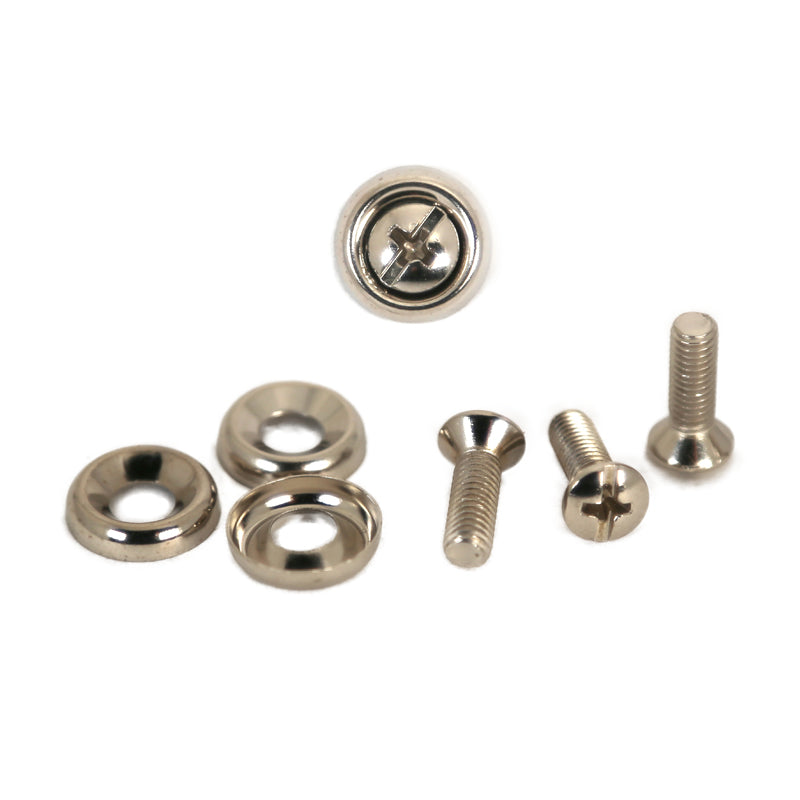 Hammond 1421 Series 10-32 Nickel Screws &  Nickel Plated Steel Cup Washers  25pk