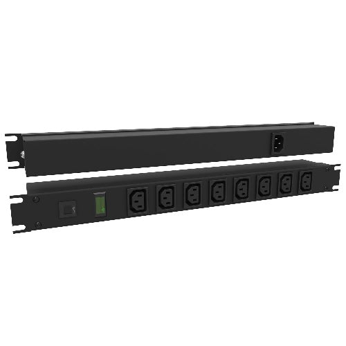 Hammond 1582E Series PDU 10A/100-240V  PilotLight  8 R-Outlets C13 /C14 in 1U