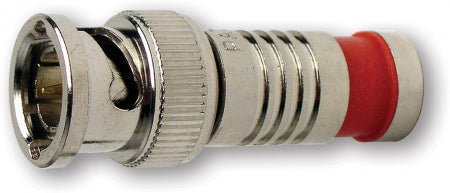 Platinum BNC RG6 Compression Connector,  Nickel Plate