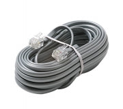 Modular Telephone Cord,  RJ11, 6P4C,  7&#39; Gray