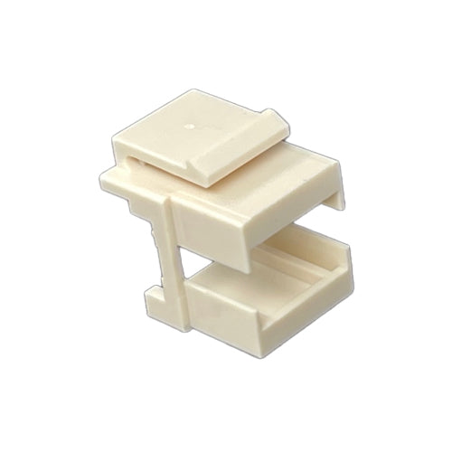 Fiber Keystone Jack Blank - Light Ivory