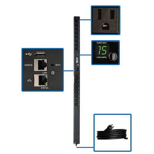 PDUMV15NETLX - 1.4kW Single-Phase Switched PDU