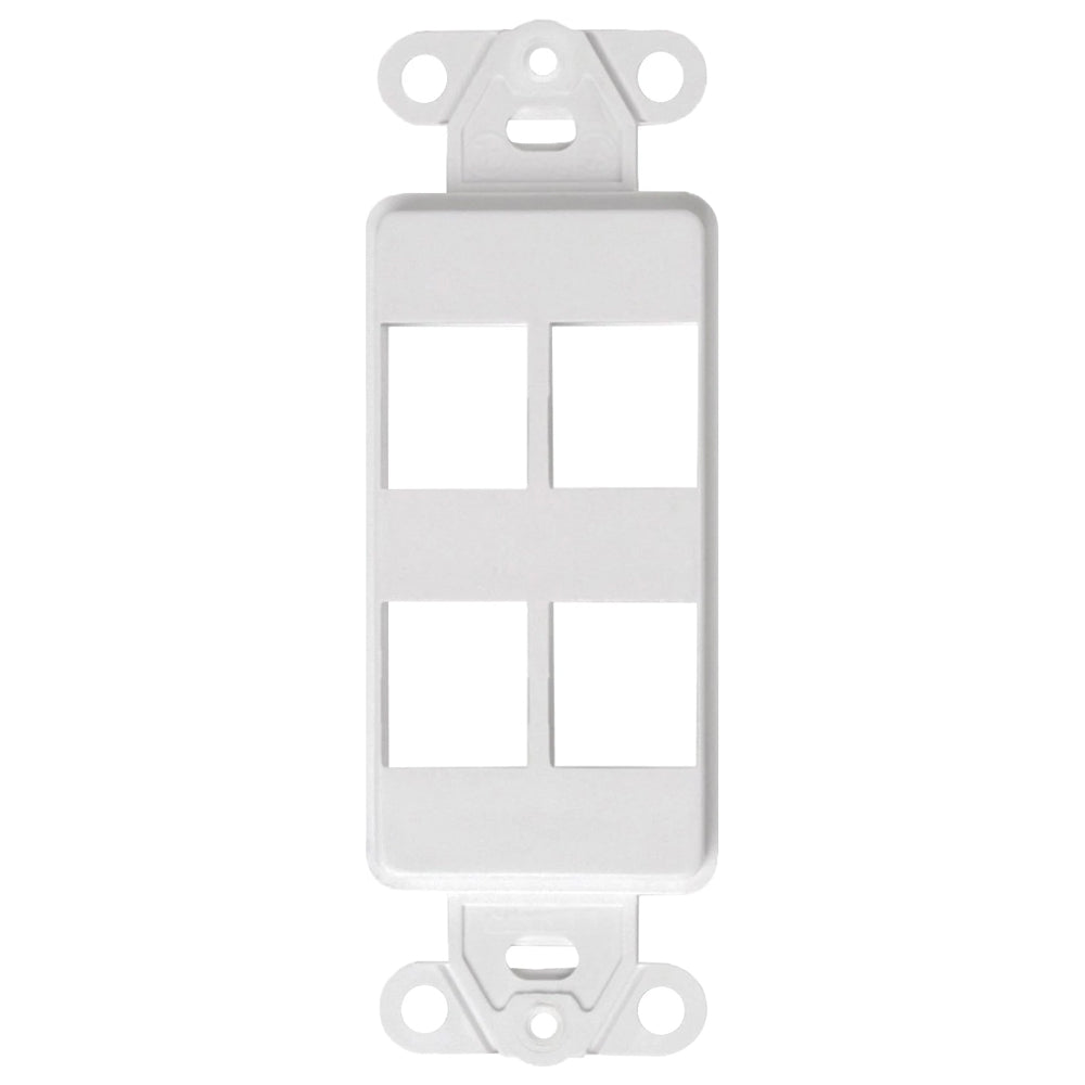 Primewired Decora Insert, White 4port