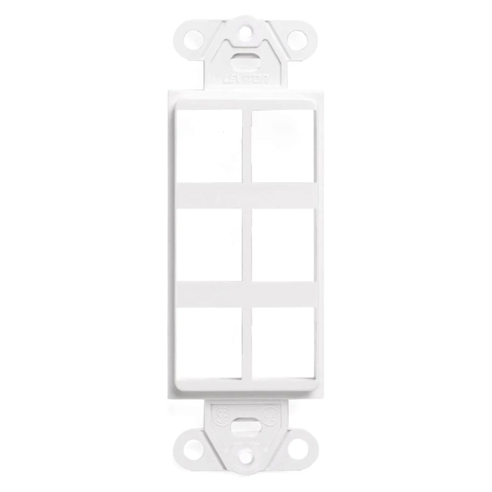 Primewired Decora Insert, White 6port