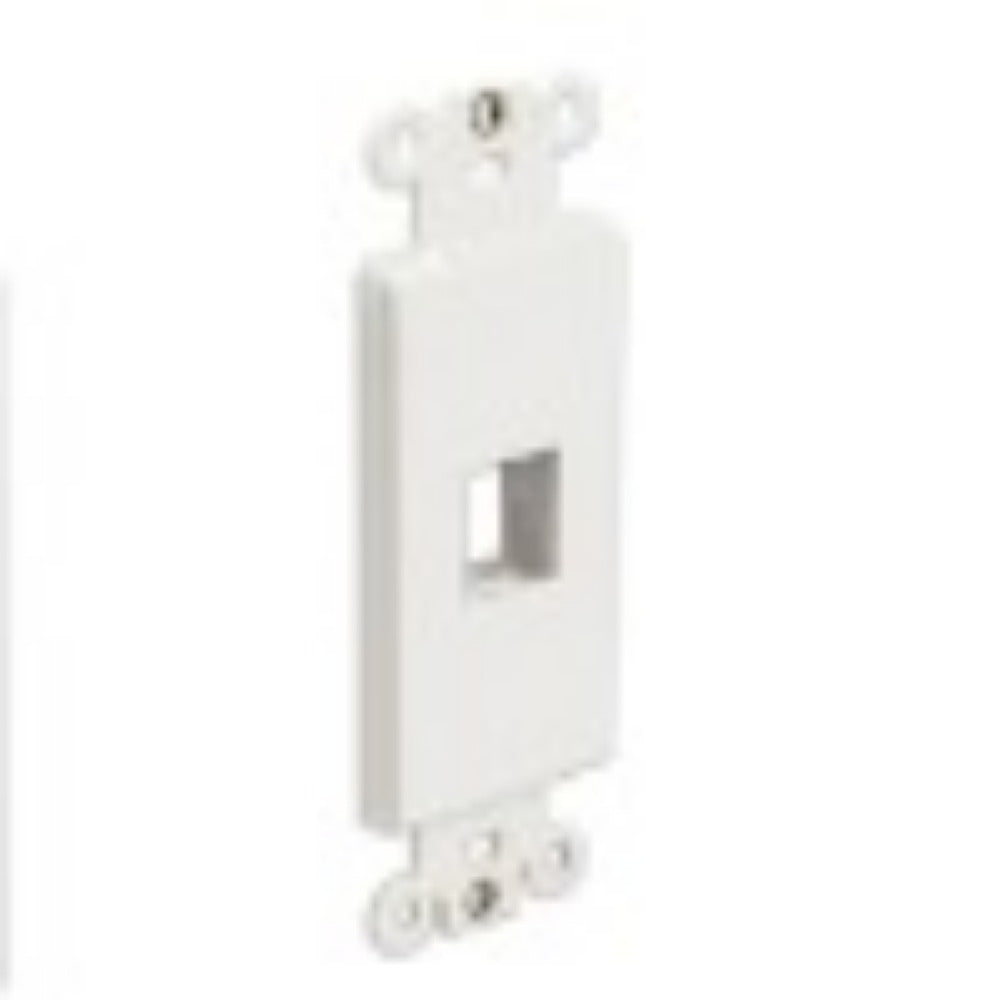 Wavenet Decora Insert, 1-Port, White